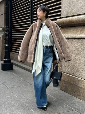 「Chaos（カオス）のChaos(カオス)/◆WHY NOT NOW◆リバーランチデニム（デニムパンツ）」を使った、chaos_haseさん（レディース・169cm）の秋コーディネート