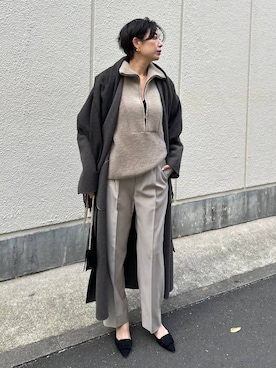 「Chaos（カオス）のChaos(カオス)/◆elegancese◆別注カシミヤストール（ストール/ショール）」を使った、chaos_haseさん（レディース・169cm）の冬コーディネート