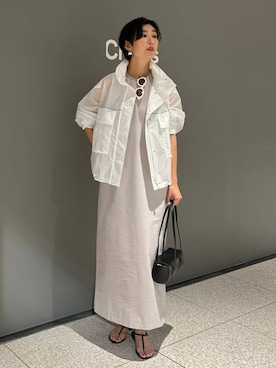 「アイテム（ブルゾン）」を使った、chaos_haseさん（レディース・169cm）の夏コーディネート