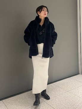 「Chaos（カオス）のアイテム（ブーツ）」を使った、chaos_haseさん（レディース・169cm）の冬コーディネート