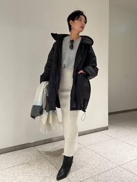 「Chaos（カオス）のChaos(カオス)/◆elegancese◆別注カシミヤストール（ストール/ショール）」を使った、chaos_haseさん（レディース・169cm）の秋コーディネート