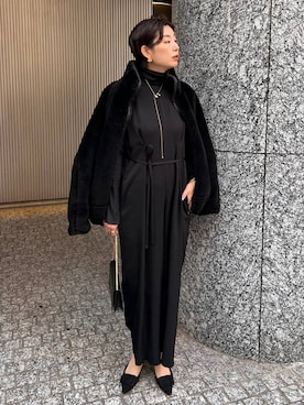 「アイテム（つなぎ/オールインワン）」を使った、chaos_haseさん（レディース・169cm）の冬コーディネート