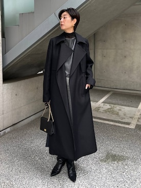 「アイテム（ステンカラーコート）」を使った、chaos_haseさん（レディース・169cm）の秋コーディネート