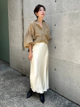 「Chaos」｜「アイテム（スカート）」を使った、chaos_haseさん（レディース・169cm）の春コーディネート