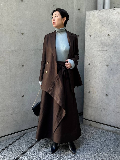 Chaos(カオス)/【新色＆追加】18Gシルクリブタートルネックニット