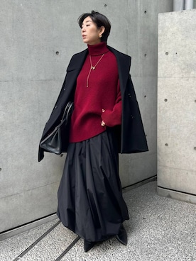 「アイテム（ピーコート）」を使った、chaos_haseさん（レディース・169cm）の秋コーディネート