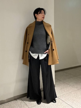 「Chaos（カオス）のChaos(カオス)/ モーラワイドワイドパンツ　【セットアップ可】（その他パンツ、ブルー系）」を使った、chaos_haseさん（レディース・169cm）の秋コーディネート
