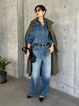 「アイテム（ナイロンジャケット）」を使った、chaos_haseさん（レディース・169cm）の夏コーディネート