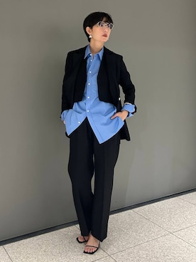「Chaos」｜「アイテム（スラックス）」を使った、chaos_haseさん（レディース・169cm）の冬コーディネート