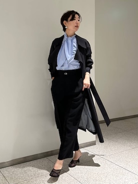 「アイテム（トレンチコート）」を使った、chaos_haseさん（レディース・169cm）の夏コーディネート