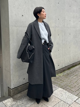 「Chaos（カオス）のChaos(カオス)/◆坪田あさみさんInstaLIVE紹介◆　 ペルシアモールニットプルオーバー（ニット/セーター）」を使った、chaos_haseさん（レディース・169cm）の秋コーディネート