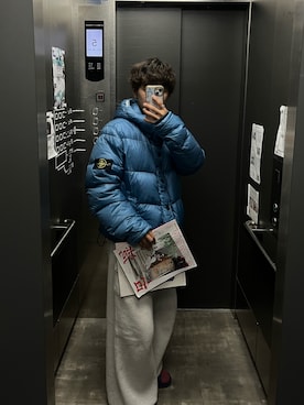 「STONE ISLAND（ストーンアイランド）のアイテム」を使った、shimo / シモさん（メンズ・165cm）の春コーディネート