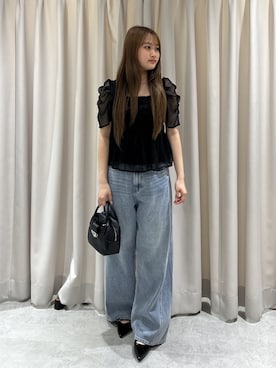 「FREE'S MART（フリーズマート）のアイテム（パンツ）」を使った、杏菜さん（レディース・160cm）の夏コーディネート