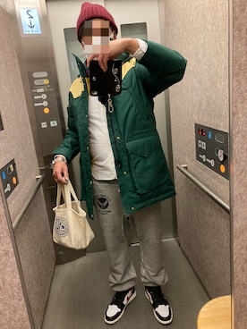 「Buzz Rickson's（バズリクソンズ）のアイテム（スウェットパンツ）」を使った、classicoairさん（メンズ・172cm）の冬コーディネート