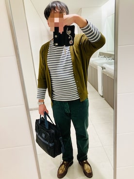 「ORCIVAL（オーシバル）のアイテム（Tシャツ/カットソー）」を使った、classicoairさん（メンズ・172cm）の秋コーディネート