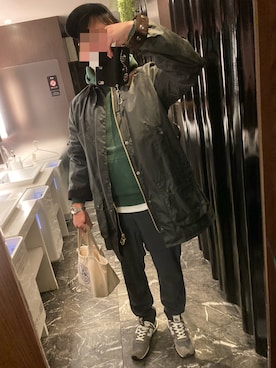 「Barbour（バブアー）のアイテム（その他アウター）」を使った、classicoairさん（メンズ・172cm）の冬コーディネート