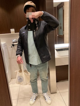 「DECHO（デコー）のアイテム」を使った、classicoairさん（メンズ・172cm）の春コーディネート