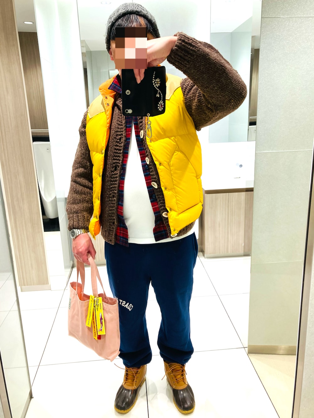 「RRLのネルシャツ チェック（シャツ/ブラウス、レッド系）」を使った、classicoairさん（メンズ・172cm）の冬コーディネートの1枚目の写真