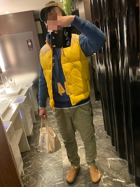 「DECHO（デコー）のアイテム（キャップ）」を使った、classicoairさん（メンズ・172cm）の冬コーディネート