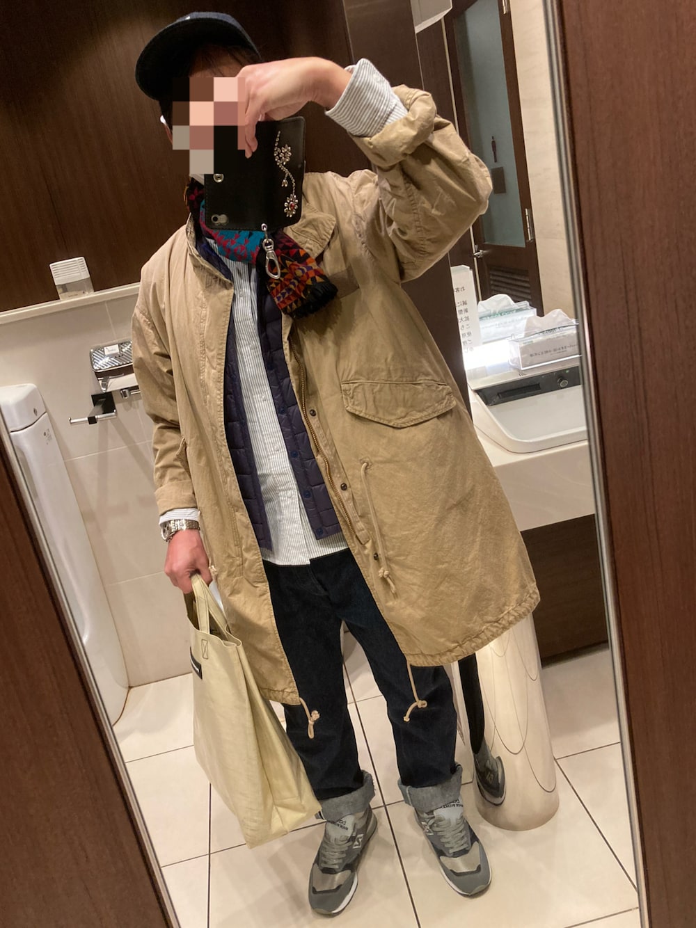 「IKE BEHARのFREEDOM FIT CANDY STRIPE シャツ（シャツ/ブラウス、ホワイト系）」を使った、classicoairさん（メンズ・172cm）の秋コーディネートの1枚目の写真