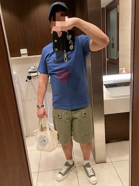 「Buzz Rickson's（バズリクソンズ）のアイテム（パンツ）」を使った、classicoairさん（メンズ・172cm）の夏コーディネート