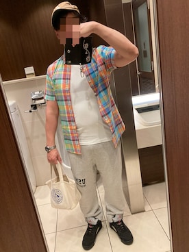 「Buzz Rickson's（バズリクソンズ）のアイテム（スウェットパンツ）」を使った、classicoairさん（メンズ・172cm）の春コーディネート