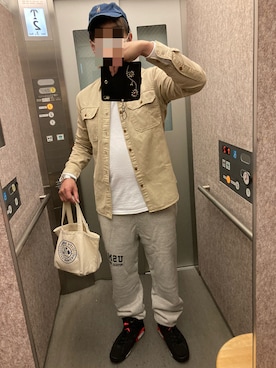 「Buzz Rickson's（バズリクソンズ）のアイテム（スウェットパンツ）」を使った、classicoairさん（メンズ・172cm）の春コーディネート