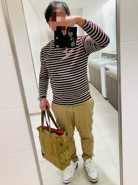 「アイテム（チノパンツ）」を使った、classicoairさん（メンズ・172cm）の秋コーディネート