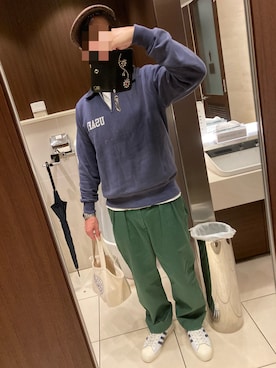 「Buzz Rickson's（バズリクソンズ）のアイテム（スウェット）」を使った、classicoairさん（メンズ・172cm）の秋コーディネート