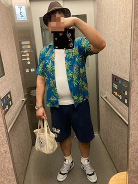 「Buzz Rickson's（バズリクソンズ）のアイテム（スウェットパンツ）」を使った、classicoairさん（メンズ・172cm）の夏コーディネート