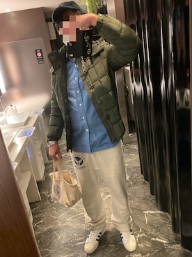 「Buzz Rickson's（バズリクソンズ）のアイテム（スウェットパンツ）」を使った、classicoairさん（メンズ・172cm）の冬コーディネート