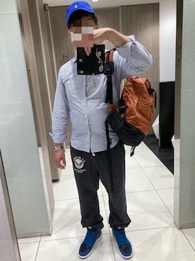 「Buzz Rickson's（バズリクソンズ）のアイテム（スウェットパンツ）」を使った、classicoairさん（メンズ・172cm）の春コーディネート