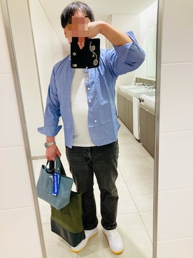 「HAVERSACK（ハバーザック）のアイテム」を使った、classicoairさん（メンズ・172cm）の夏コーディネート