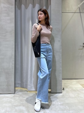 「NERGY（ナージー）のアイテム」を使った、YUKIさん（レディース・166cm）の秋コーディネート