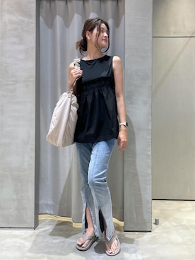 「フェスコーデ」｜「アイテム（その他トップス）」を使った、YUKIさん（レディース・166cm）の夏コーディネート