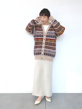 「アイル柄」｜kanai_collageさん（レディース・157cm）の冬コーディネート