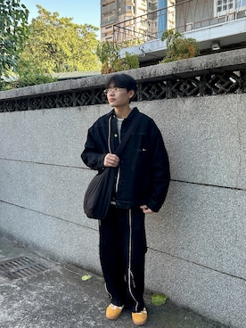 「no brand（ノーブランド）のアイテム（ジャケット/アウター）」を使った、yuanさん（メンズ・180cm）の冬コーディネート