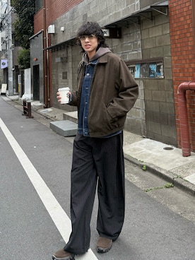 「アイテム（ジャケット/アウター）」を使った、YUSEIさん（メンズ・178cm）の冬コーディネート