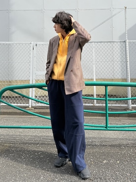 「アイテム（スニーカー）」を使った、YUSEIさん（メンズ・178cm）の冬コーディネート