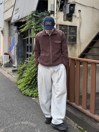「NAKER(ネイカー)のヴィンテージライク切替フリースジャケット(その他アウター)」を使った、YUSEIさん(メンズ・178cm)の秋コーディネート