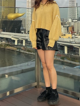 「GRL（グレイル）のアイテム（ニット/セーター）」を使った、rikom17さん（レディース・162cm）の春コーディネート