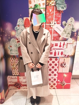 「ショッピング」｜「アイテム（口紅/リップティント/グロス）」を使った、今田美桜さん（レディース・155cm）の冬コーディネート