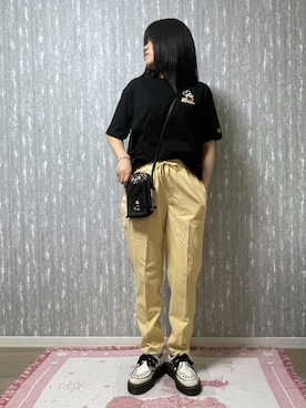 「アイテム（キーホルダー）」を使った、海さん（レディース・160cm）の夏コーディネート