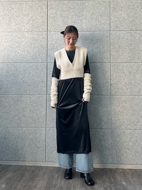 dual form vest knit（ニット/セーター）｜CODE A（コードエー）の