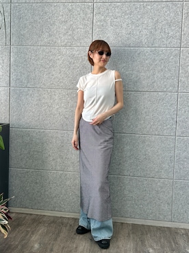 「CODE A（コードエー）のアイテム（トップス）」を使った、haruna (CODE A)さん（レディース・164cm）の夏コーディネート