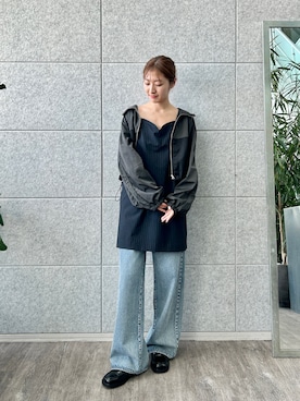 「CODE A（コードエー）のアイテム（ブルゾン）」を使った、haruna (CODE A)さん（レディース・164cm）の秋コーディネート