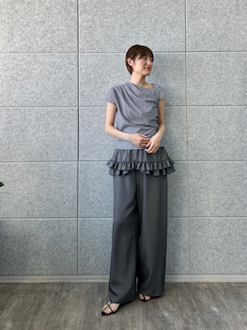 「CODE A（コードエー）のアイテム（Tシャツ/カットソー）」を使った、haruna (CODE A)さん（レディース・164cm）の春コーディネート