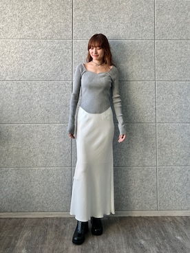 「CODE A（コードエー）のアイテム（ニット/セーター）」を使った、haruna (CODE A)さん（レディース・164cm）の冬コーディネート