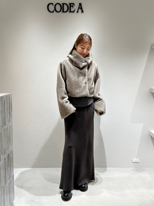 faux mink short jacket（ブルゾン）｜CODE A（コードエー）の