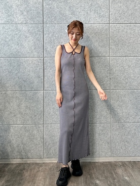 「ワンピース×スニーカー」｜haruna (CODE A)さん（レディース・164cm）の夏コーディネート